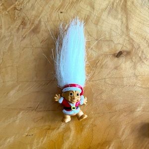 Vintage Troll Santa Pin